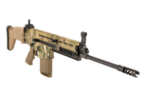 FN America MultiCam SCAR 17S Non reciprocating charging handle 7.62x51 Semi-Automatic Rifle.
